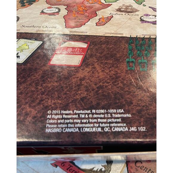 Risk The Game of Strategic Conquest Board Game Hasbro 2015 Modern Complete - Picture 6 of 7